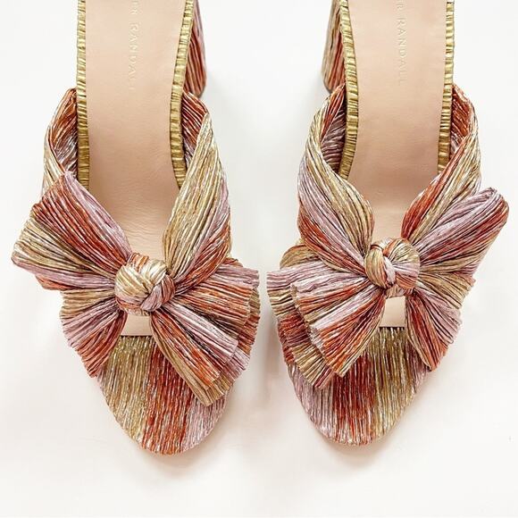 Loeffler Randall Penny Pleated Bow Heel - Picture 3 of 11